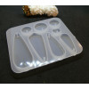 Moule en Silicone, pour réaliser des pendentifs ou Boucles d'oreilles, utilisation FIMO RESINE
