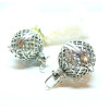 Pendentif Cage Bola laiton finition Argent Antique pour Perle Bola en 16/18mm