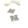 Pendentifs, Connecteur Fleur 14 mm, Acier Inoxydable finition Argenté