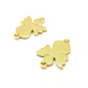 Connecteurs Ange 16mm, Acier Inoxydable finition Doré à l'or fin 18K, placage PVD