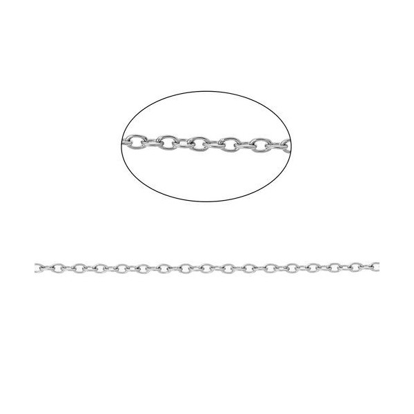 mètres de chaîne maille 3x2 mm – Acier Inoxydable 304 finition Argenté