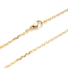 Collier, Sautoir Matinée 50 cm, maille extra fine fine 2mm, Acier Inoxydable 304, finition Doré à l'or fin 18K, PVD