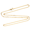 Collier, Sautoir Matinée 50 cm, maille extra fine fine 2mm, Acier Inoxydable 304, finition Doré à l'or fin 18K, PVD