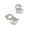 Pendentifs Chat 16mm, Acier Inoxydable finition Argent Platine