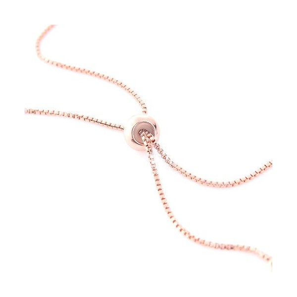 Bracelets Réglable - Intercalaire - 22 cm - maille en Cuivre - maille Paloma coloris Or Rose