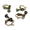 Boucles d'oreille Clip à vis, Laiton couleur Bronze