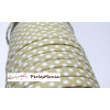 Ruban biais spaghetti  à pois beige 7mm