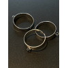 Bagues avec 1 anneau ouvert 5mm,  ACIER INOXYDABLE 304 finition Argenté