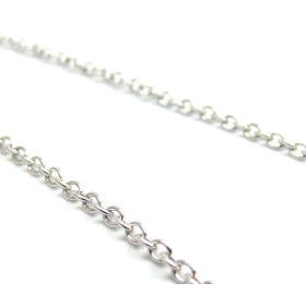 H11Q00115 – Lot de 2 ou 4 mètres de Chaîne maille forçat 3.8x2.3x0.6mm – Acier Inoxydable 304 Argenté