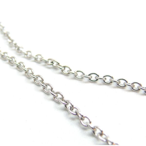 Chaîne maille forçat 2.5x2mm – Acier Inoxydable 304 Argenté
