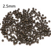 Perles à Écraser 2.5mm, Cuivre finition Bronze