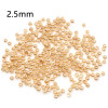 Perles à Écraser 2.5mm, Cuivre finition Or Clair