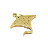Pendentifs Raie Manta 20,5mm – Acier Inoxydable 304 Doré à l'Or fin IP Ionique