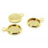 Supports de Pendentif 20mm – Acier Inoxydable 304 Doré Placage Ionique