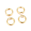 Anneaux de jonction 7 par 1mm , ACIER INOXYDABLE 304,  finition Doré à l'or fin 24K