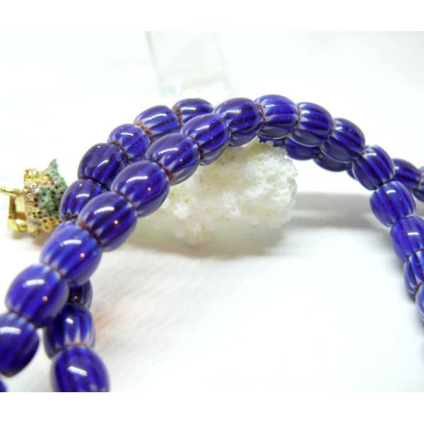 Perles Rondelles Verre 8mm, Verre Millefiori fait Main