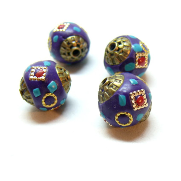 Perles intercalaire Boho Chic 13mm, Pâte Polymère