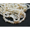 Perles de nacre véritable, Beige Crème Nuggets 5 par 8mm