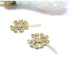 Pendentifs Fleur de Pissenlit 13 par 21mm, Acier Inoxydable 304 finition Doré, PVD