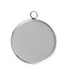 Ref 180710115233-8 – Lot de 10 ou 20 Supports de Pendentifs 8mm – Acier Inoxydable 304 Argent Platine