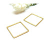 Pendentifs Connecteurs Carre 20 mm,  Acier Inoxydable 304 finition Doré, pour bijoux raffinés