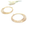 Pendentifs filigrane, Cercle 30 mm coloris Doré