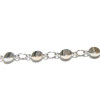 Maille chaine 5mm, laiton finition argent platine