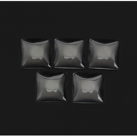 Cabochons Carre 20mm, en Verre Dômes Transparents