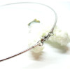 Collier Torque Cable  2mm, avec fermeture mousquetons, Acier Inoxydable 304 finition Argenté