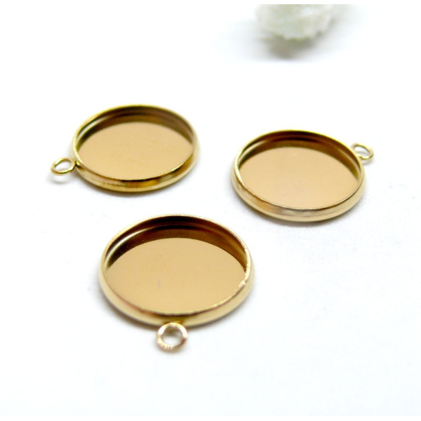 Supports de Pendentif , Acier Inoxydable 304, finition Doré