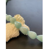 Lot de 10 Perles Intercalaire Jade Teinté Cône Géométrique 10x14mm Bleu Clair