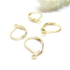 Boucles d'Oreilles Dormeuses Attache Laiton 15mm laiton doré à l'or fin 24K
