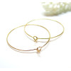 Créoles Tiges Boucles d'oreilles 35mm – Acier Inoxydable 316 Doré à l’or fin 18K