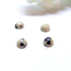Cabochons Rond 4mm, Jaspe Dalmatien Coloris NO 50