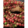 Perles rondes , jade teintée Rose Vert