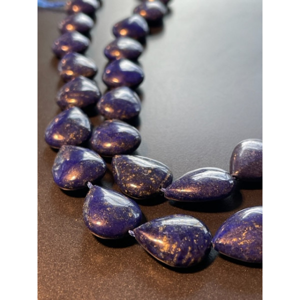 Perles forme Goutte  13 par 17mm, Lapis Lazuli  Grade A