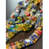 Perles Carrées 12 mm – Verre Millefiori Multicolores