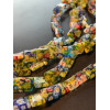 Perles Carrées 12 mm – Verre Millefiori Multicolores