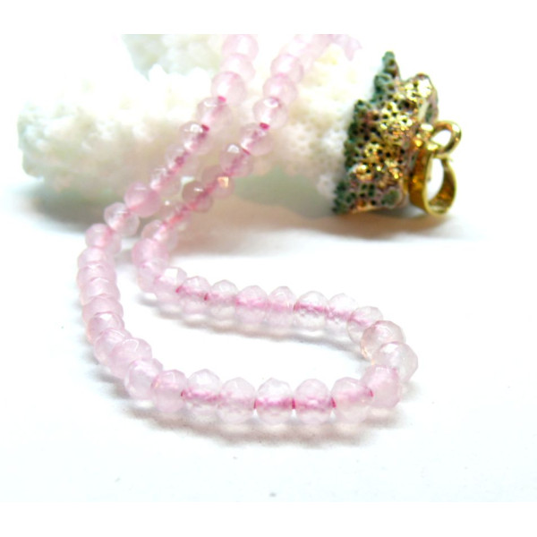 Perles, Rondelle facettée 2 par 4 mm, Jade Malaisienne Teintée, coloris 32