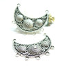 Pendentifs, Multiconnecteur, Chandeliers ETHNIQUE , Laiton finition Argent Antique