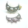 Pendentifs, Multiconnecteur, Chandeliers ETHNIQUE , Laiton finition Argent Antique