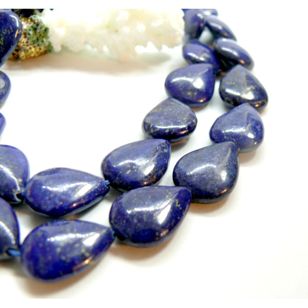 Perles forme Goutte  13 par 17mm, Lapis Lazuli  Grade A