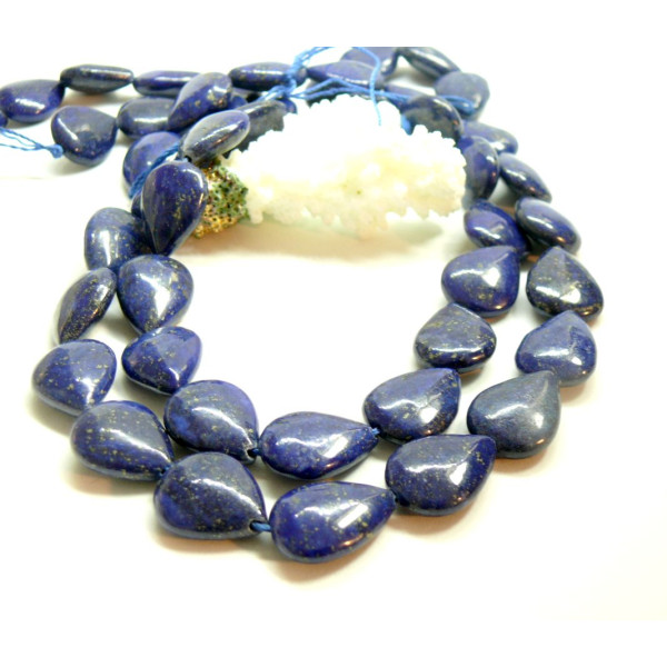 Perles forme Goutte  10 par 14mm, Lapis Lazuli  Grade A