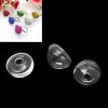Globes boule cabochon creux à remplir en verre 25.5mm par 5mm