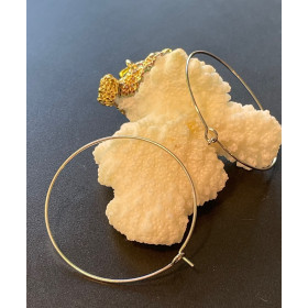 Boucles d’Oreilles Créoles Tiges 35 mm – Acier Inoxydable Chirurgical 316L – Finition Argentée