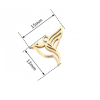 Pendentifs Oiseau Colibri 15mm, Acier Inoxydable Doré - pour bijoux raffinés