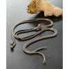 Collier Réglable, Intercalaire 70cm, maille Serpent 1.6mm, Acier Inoxydable 304, finition Argenté