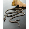 Collier Réglable, Intercalaire 70cm, maille Serpent 1.6mm, Acier Inoxydable 304, finition Argenté