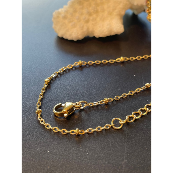 Bracelets Intercalaire  18 cm, Acier Inoxydable finition Doré