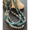 Perles Rondes Facettées 4.5mm, Apatite